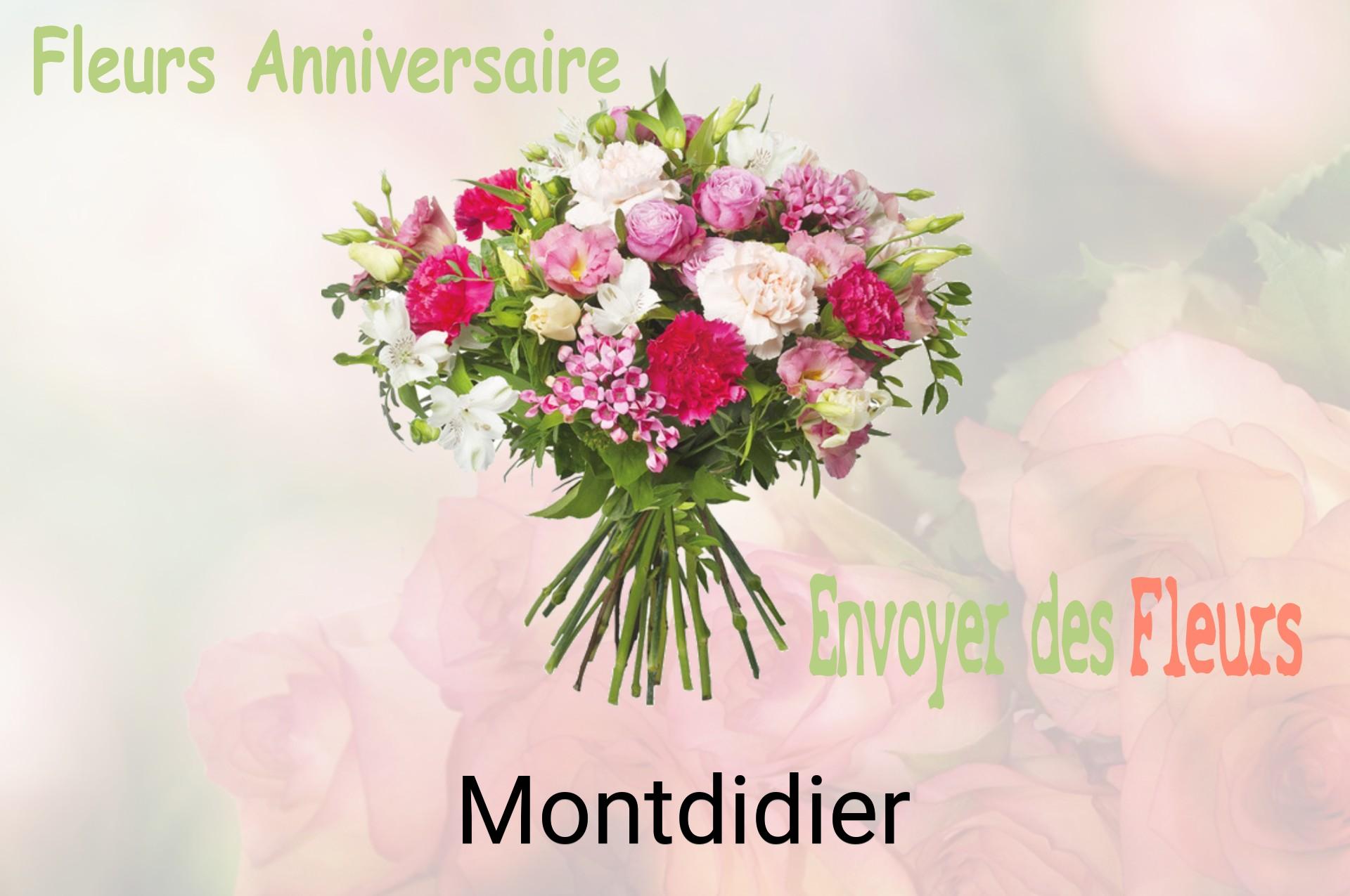 Bouquet de fleurs d’anniversaire livré à Montdidier