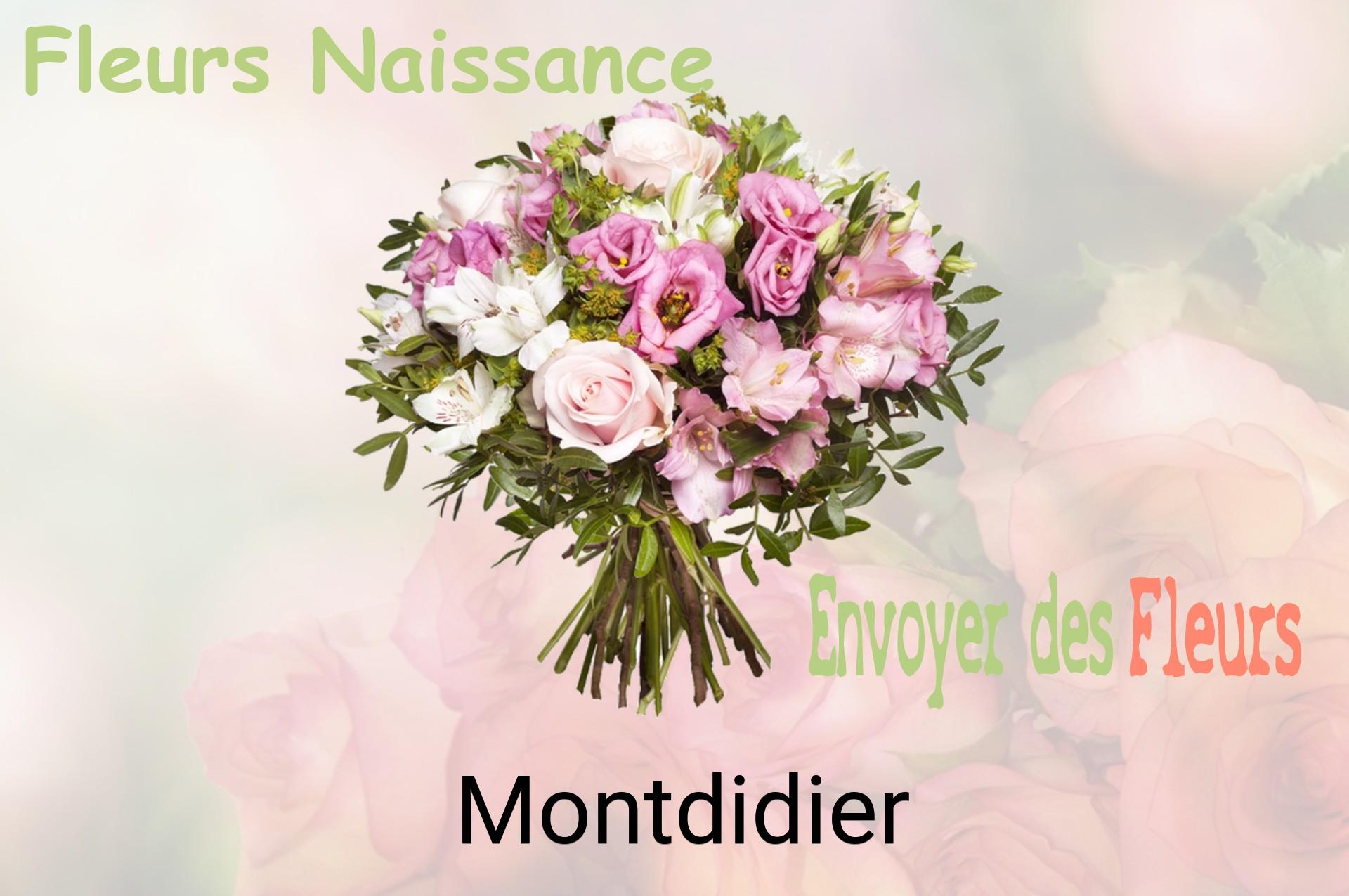 Bouquet de fleurs de naissance livré à Montdidier